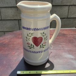 Heart Pitcher Santa Ana Calif Crock Shop Inc