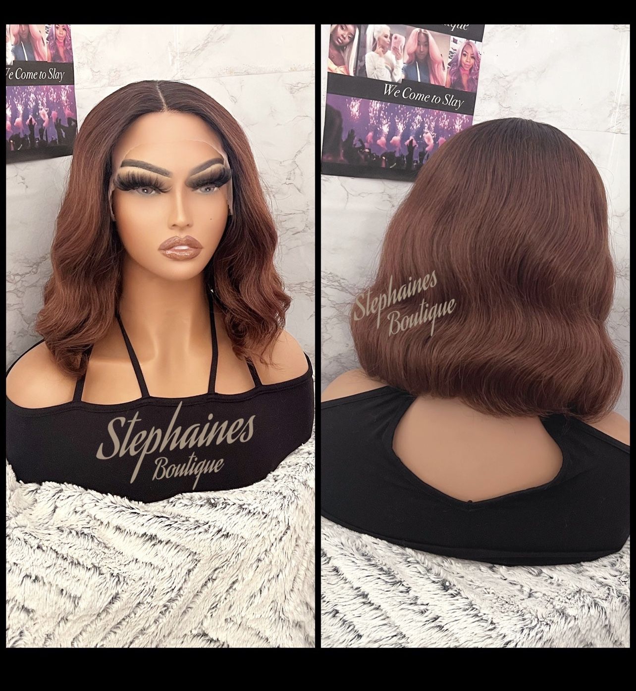 Human Hair Blended Lace Front Wig