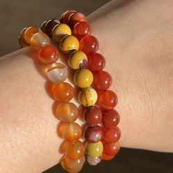 8mm Crystal Bracelet Set 