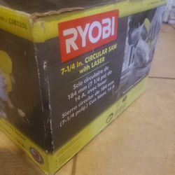 RYOBI SAW WITH LAZER