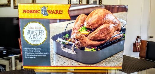 EXTRA LARGE ROASTER & RACK!!!! $15!!!!
