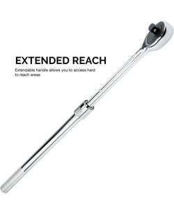 3/4 Inch Drive Extendable Ratchet Handle, 24 Tooth