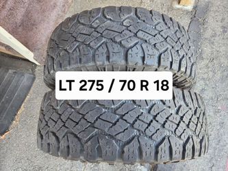 LT 275 / 70 R 18 (2) TIRES GOODYEAR