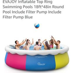 Portable 18' X 48" Pool ~ Used Just 2 Months For Vacation $350