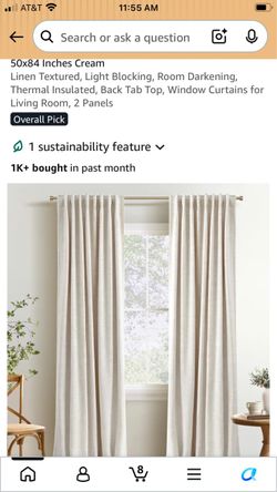 Blackout curtains Cream 84”