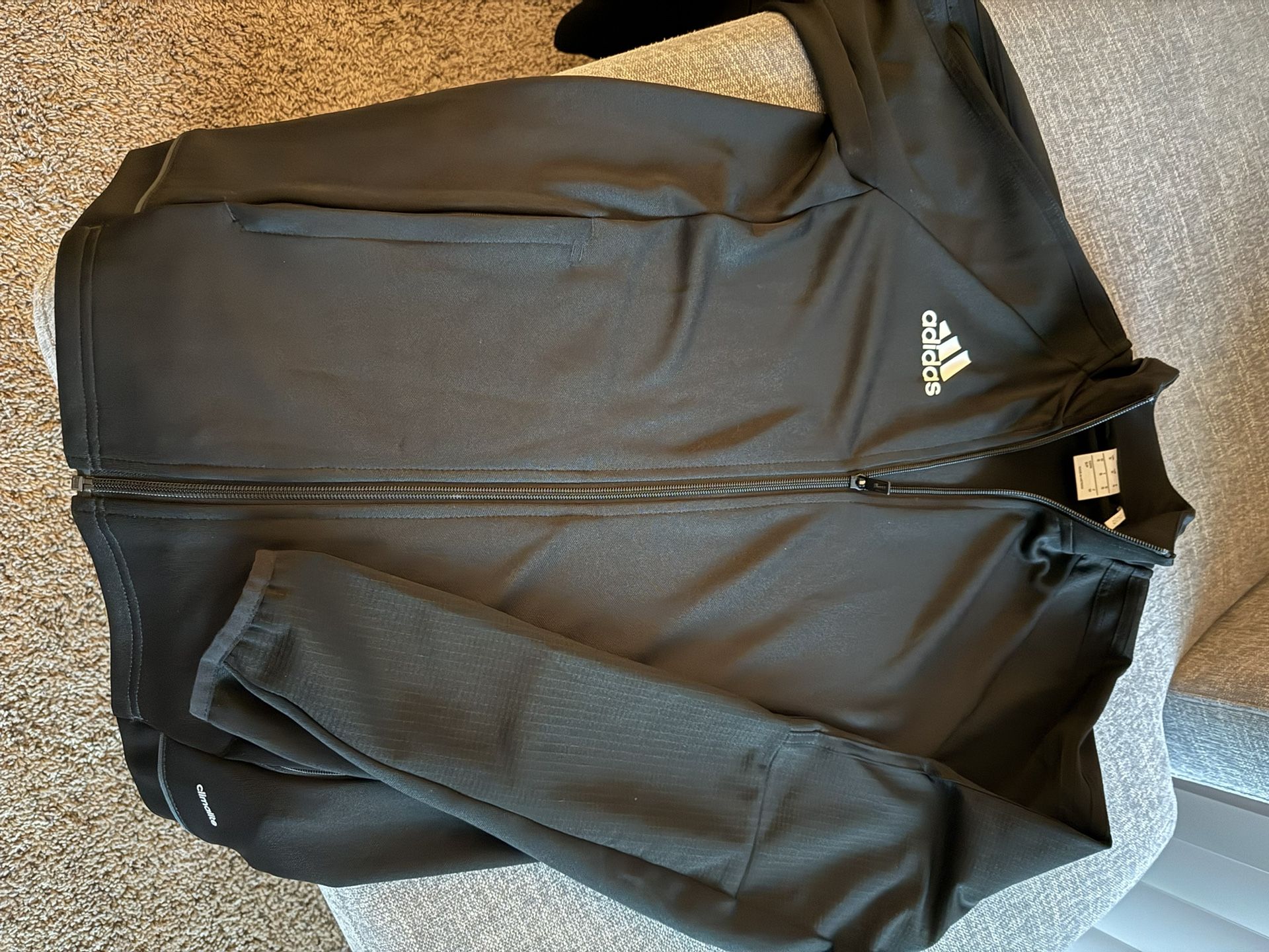 Black Adidas Climalite Jacket Size Small