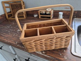 Wicker Caddy Basket with Handle