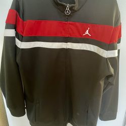 Nike Jordan Jumpman 2009 Women’s Or Teen Size XL Warmup Track Jacket Windbreaker Black 