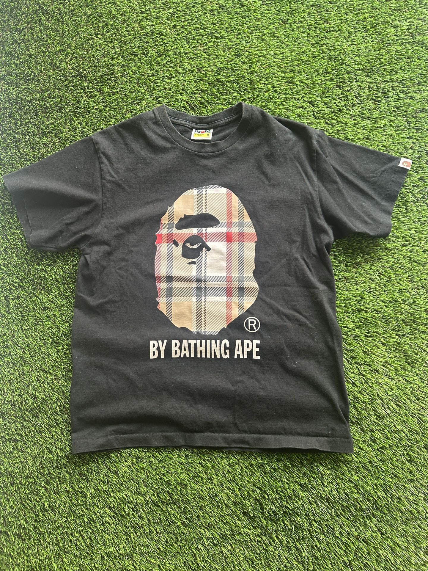 Real Bape X burberry shirt