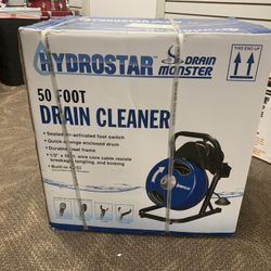 DRAIN CLEANER, TOOLS-POWER HYDROSTAR BRAND NEW IN BOX ( 50 FT )