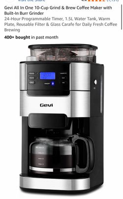 NEW IN BOX Gevi 10-Cup Grind & Brew Coffee Maker