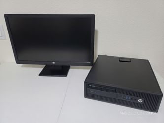 PC desktop with 2 monitors