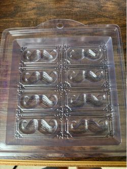 3- clear plastic molds: variety of sizes in the molds nautical, mustache animals