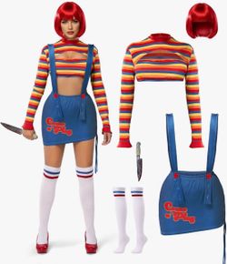 Chucky Halloween Costume Set Women's
