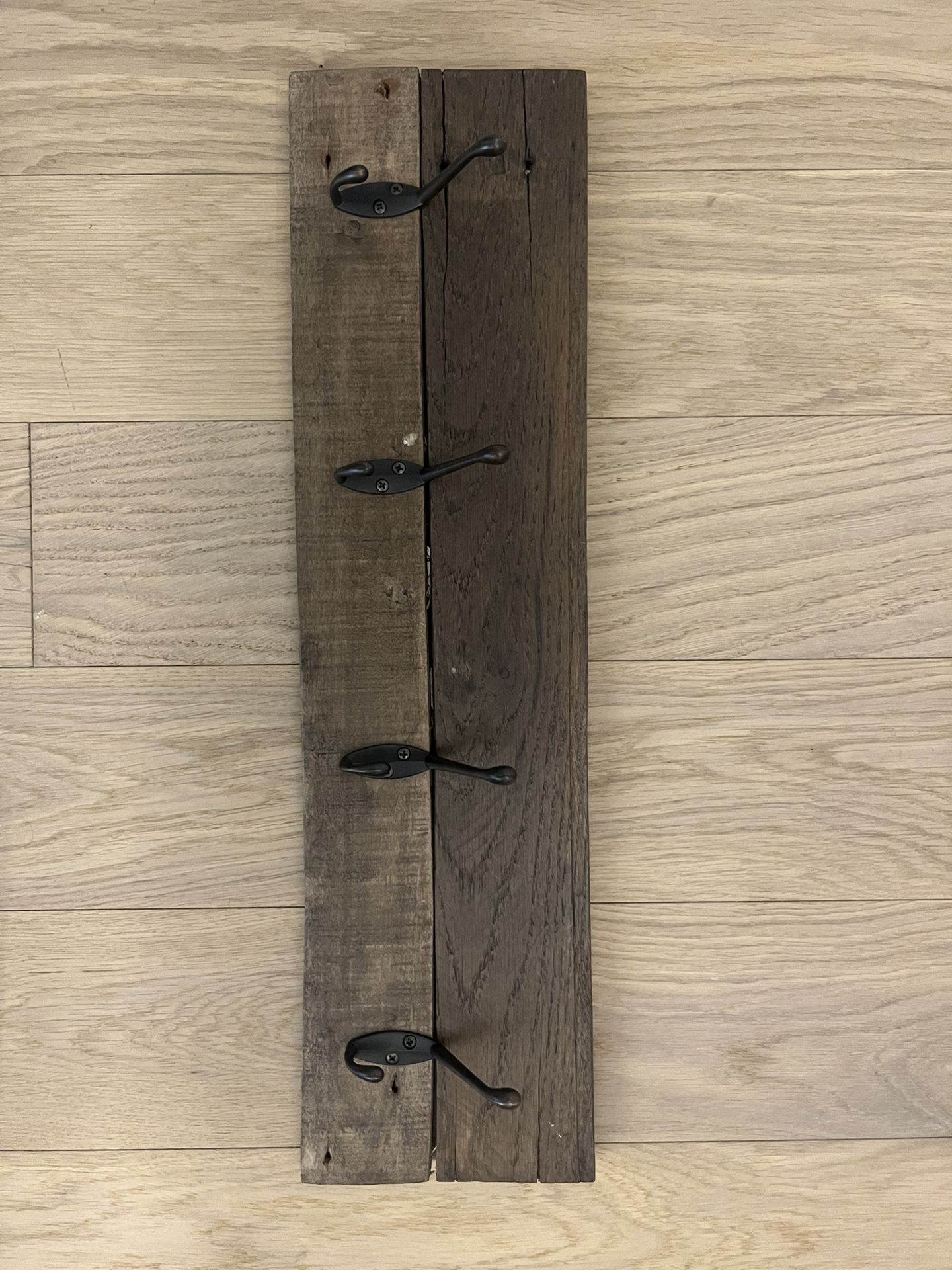 Hand Made Reclaimed Wood Coat Rack