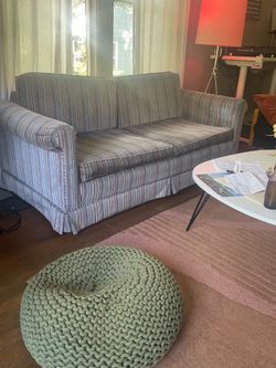 Rainbow Striped Couch