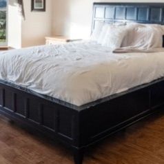 Cal KING Bed Frame/Headboard And Rejuvenate Matress