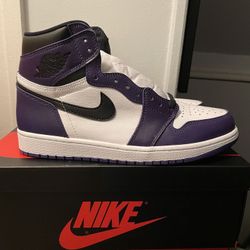 Air Jordan 1 Court Purple Size 9.5