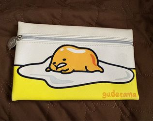 Gudetama Lazy Egg Cosmetic Bag Pouch NWT