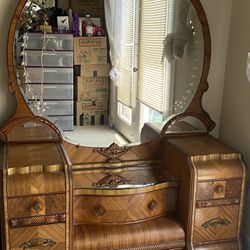Antique Vanity & Twin Bed