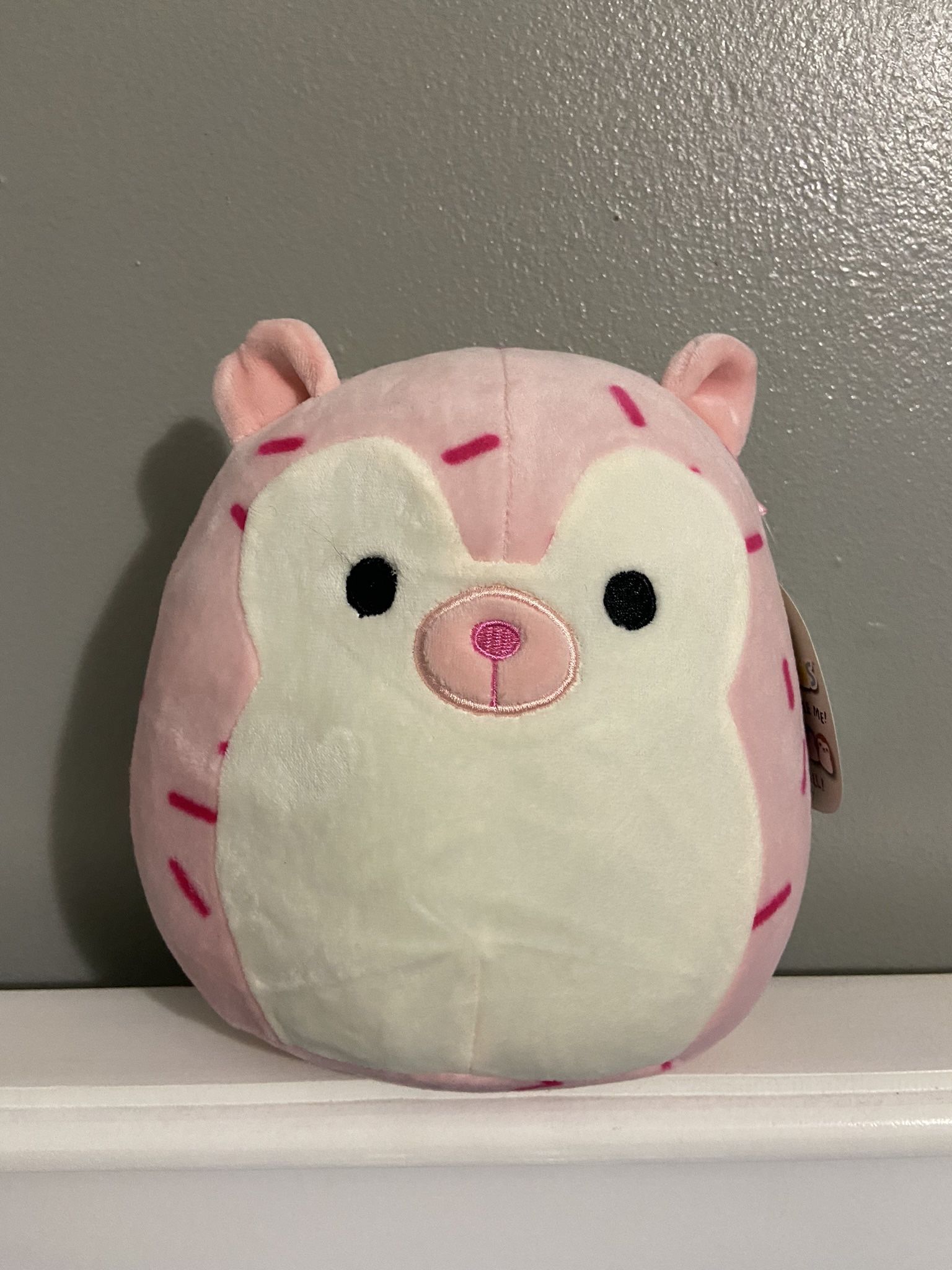 Marco The Pink Hedgehog Squishmallow 7”