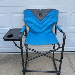 Folding High View Director Chair With Table