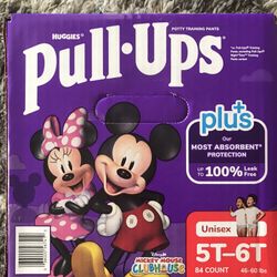 Huggies Pull Ups Size 5-6t/84 Diapers 