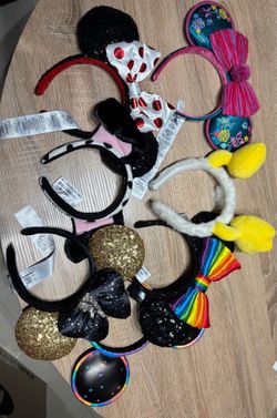 Disney Parks Minnie and Mickey Mouse Ear Headband