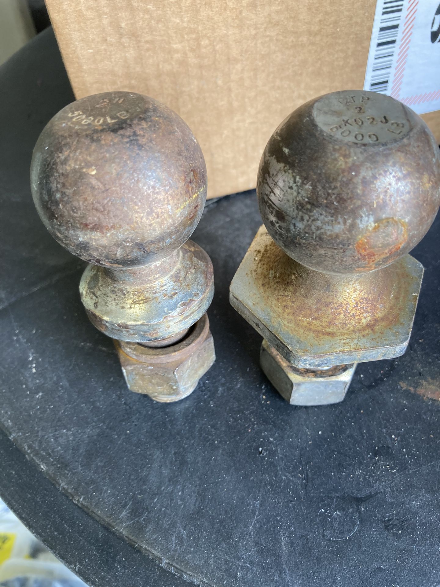 2” Trailer Hitch Balls Complete with Nuts 6000 Lb