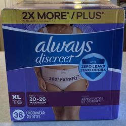 Adult diapers brand always discreet