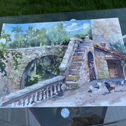 Various Wall Art Original Watercolor Canvas Photograph Print Frame