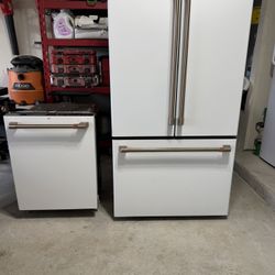 Fridge And Dishwasher. 