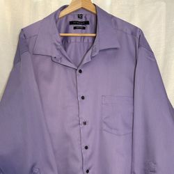 Lavender purple dress Shirt By Synrgy