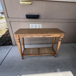 Clean Wood Console, Tv, Entry Table Make Offer!