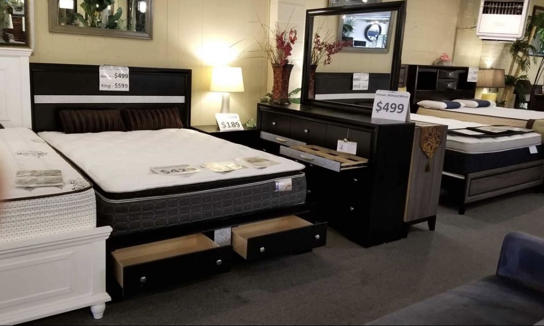 ๐บ๐ธ NEW!! 4pc Bedroom Sets STILL IN BOX ๐ฆ Delivery Avail ๐๐บ๐ธ