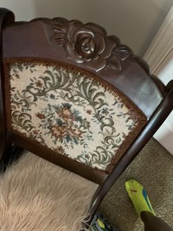 Wooden Brown Rocking Chair 