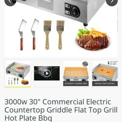 New Electric Griddle (Commercial) $200 Obo