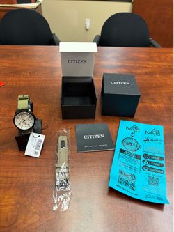 Citizen Garrison Field Watch with Ivory Dial