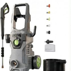 Pressure Washer, Etoolab Portable Power Washers, 4 Quick Connect Nozzles, High Pressure Cleaning Machine for Car Wash Fence Driveway Patio Washing (Gr