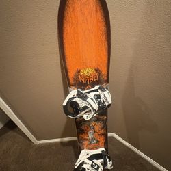 Size large Nidecker Supermatic OG Bindings and 161 Nitro Slash