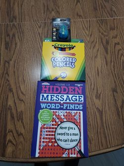 Color Pencils, Word Search and Pencil Sharpener located in Palm Beach Gardens