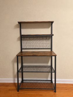 Industrial Baker's Rack with Wire Shelves