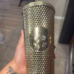 Gold starbucks cup
