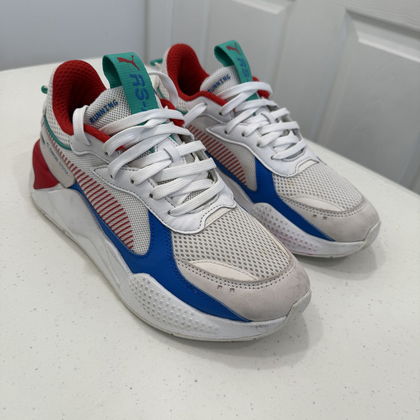 Puma RS-X Toys White High Risk Red Men’s Size 9. Zapatillas Puma RS-X Toys Blancas Y Rojo Talla 9
