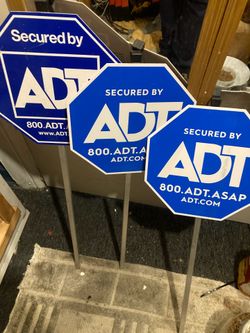 ADT aluminum signs