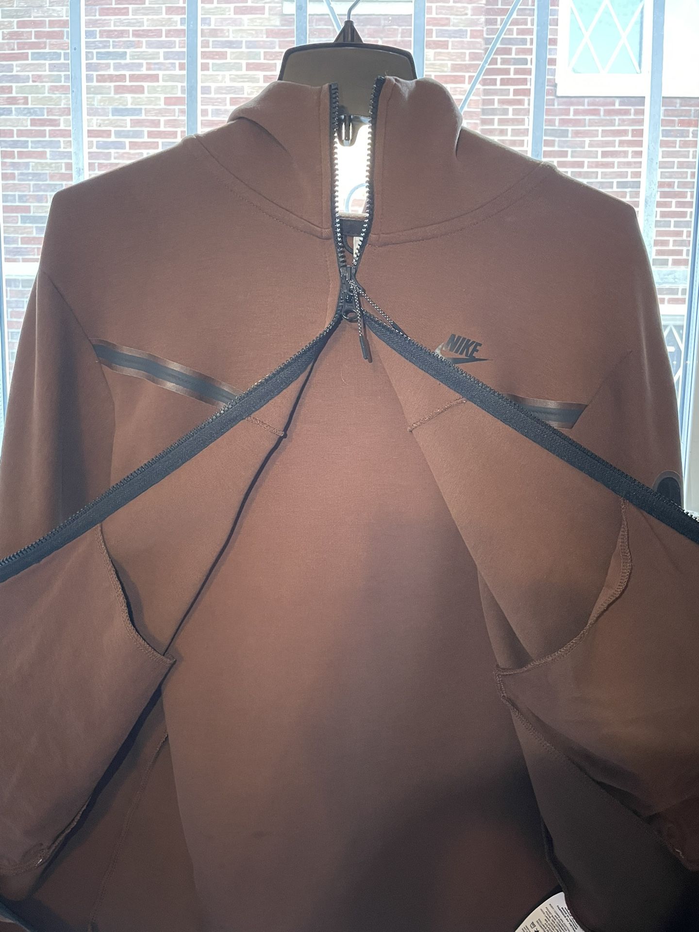 Nike Tech Hoodie Brown