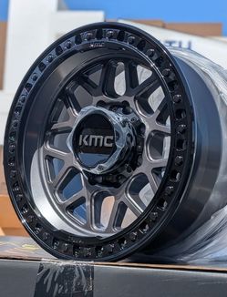 18” 8x170 Kmc GRS Gun Metal Black Ring Available