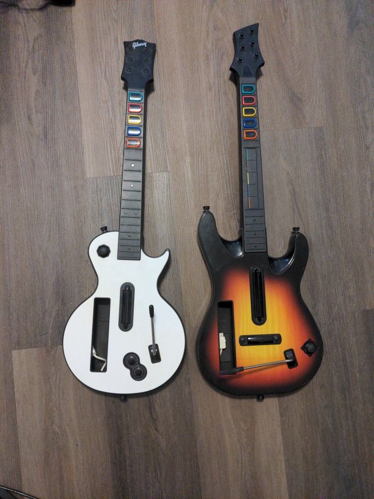 Two Guitar Hero Controllers (Wii)