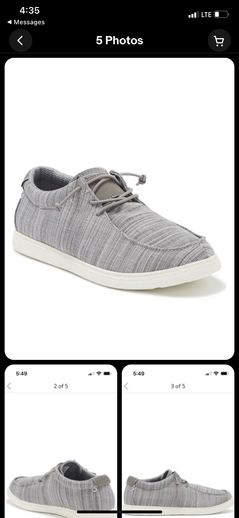 Nordstrom Rack Shoes Boys Size 1 Bevan Casual Lace-Up Sneaker kids Light Grey