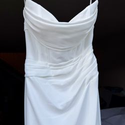 Basque Waist Wedding Dress 